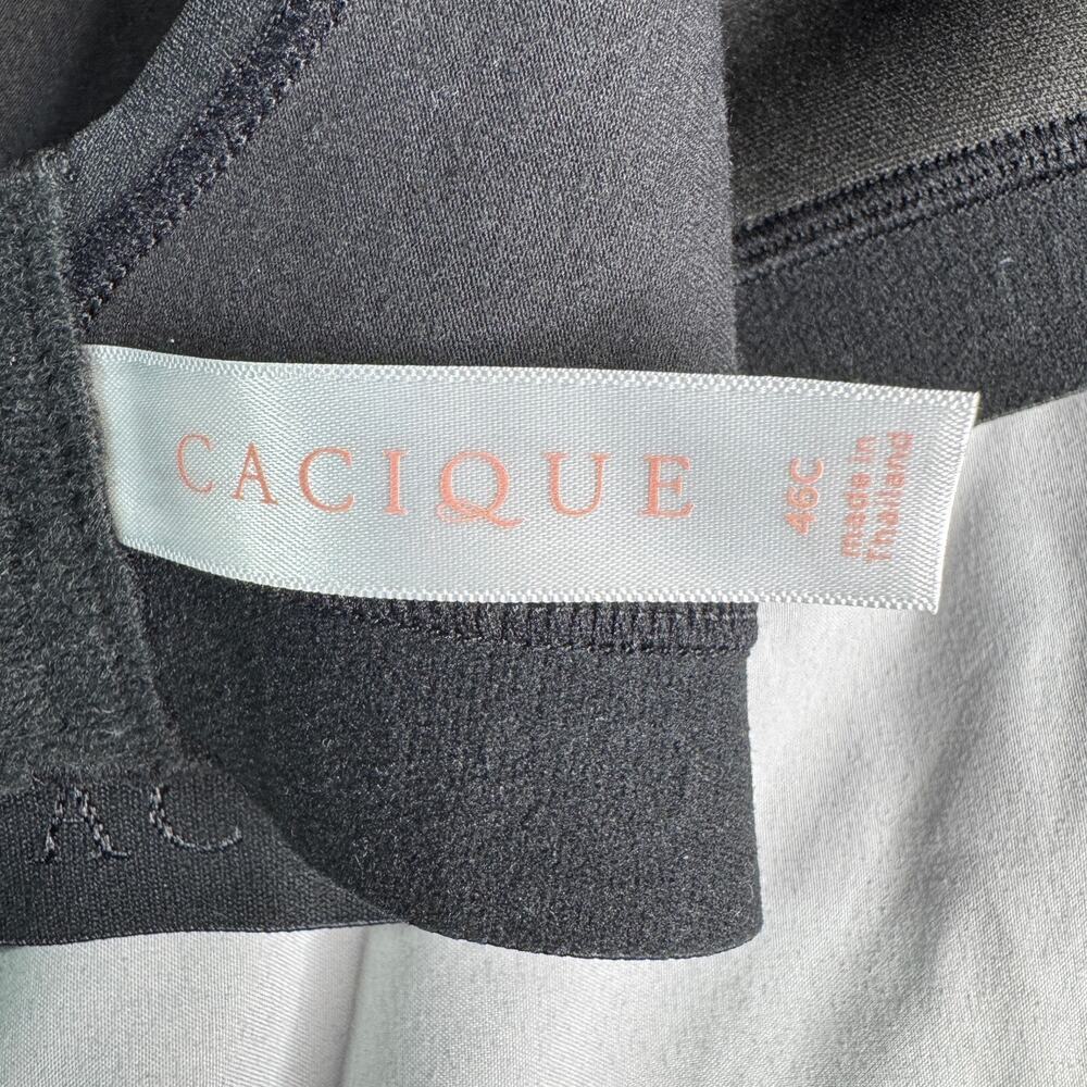 Cacique Womens 46C Black Wireless Bra Lightly Lined Plus Size Comfort - Picture 8 of 8
